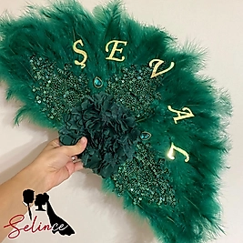 YEŞİL GELİN YELPAZESİ (İSİMLİ)